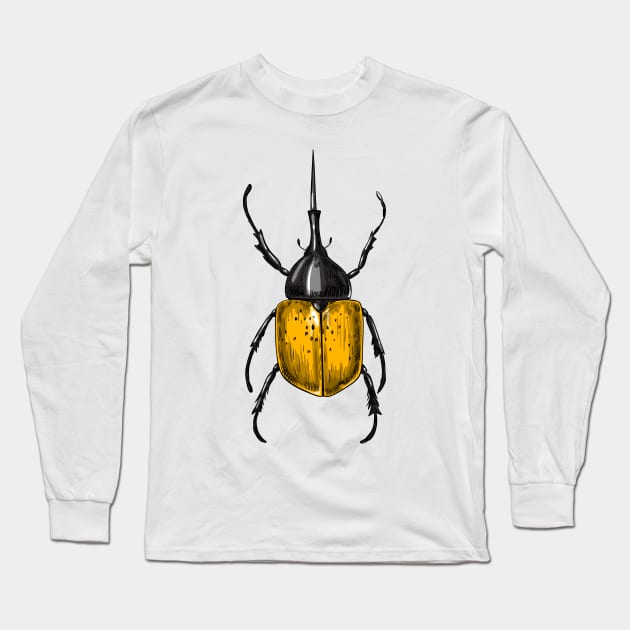 Hercules beetle Long Sleeve T-Shirt by katerinamk